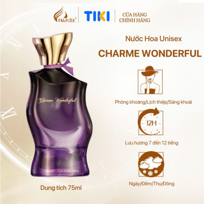 [LIMITED DATE 8/2025] Nước Hoa Unisex CHARME Wonderful 75ml Lưu Hương Lâu Nhẹ Nhàng, Sang Trọng_Nước Hoa Chính Hãng