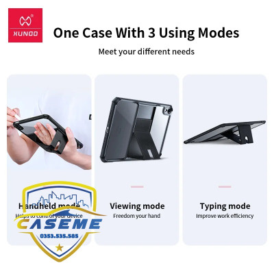 Ốp Lưng Chống Sốc Dành Cho iPad Mini 7 Chính Hãng XUNDD – Tích Hợp Giá Đỡ 3 Chế Độ - Hàng Chính Hãng