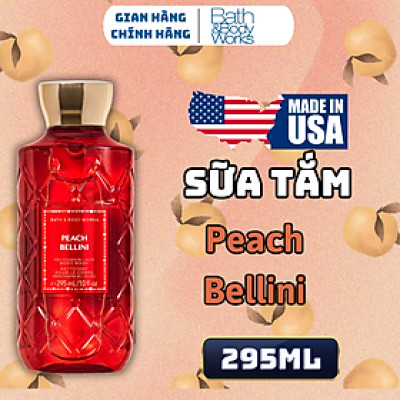 Body Mist Bath And Body Works Nam Nữ Chính Hãng Peach Bellini, Xịt Thơm Body Toàn Thân Hương Nước Hoa