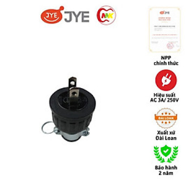 Phích cắm 2 chân JY-2215RB Thương hiệu: JYE hàng chính hãng