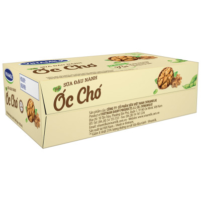 Thùng 48 hộp Sữa đậu nành Vinamilk hạt Óc chó 180ml