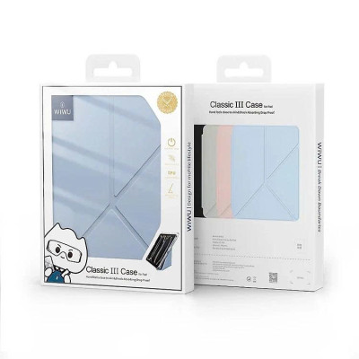 Bao Da cho iPad A16 Gen 11 , Gen 10 , Gen 7/8/9 10.2 , Air 4/5 ,Air M2 M3, Pro 11inh M1 /M2 /M4 hiệu Wi WU Classic III Case GF-003 , Bảo vệ hoàn hảo - Hàng chính hãng