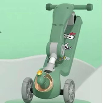 Xe trượt scooter cho trẻ em có  đèn, ghế ngồi 2in1 có giỏ đồ mẫu mới - Xe đồ chơi cho bé