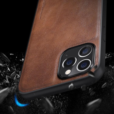 ỐP LƯNG DA dành cho iPhone 15 Pro Max , 15 Pro , 15 Plus , 15 ốp viền dẻo hiệu X-level - Hàng chính hãng