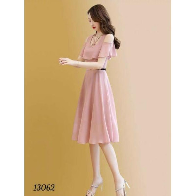 Mẫu váy đầm xòe dự tiệc cưới dạ hội hơ vai cổ cách điệu thanh lịch có bigsize mẫu mới giá rẻ đẹp hót hít