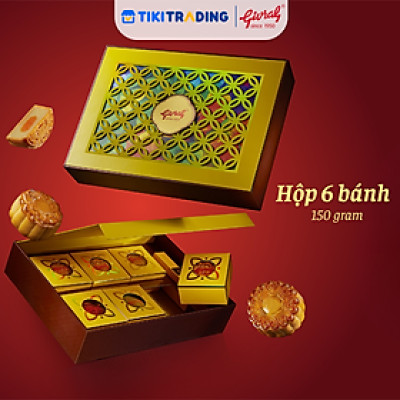 Hộp 6 Bánh Trung Thu Givral Như Ý (150gr)