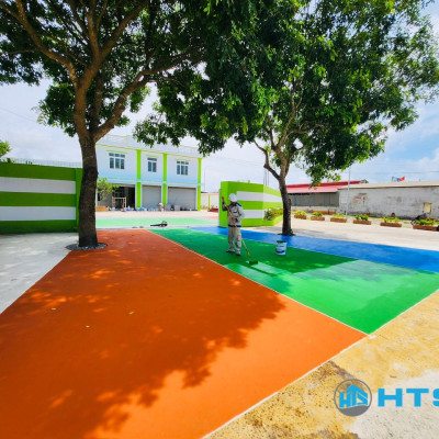 Sơn phủ Sân Thể Thao HTS SPORT cho sân Pickleball, Tennis, Cầu lông, Bóng rổ, Tennis, sân khác thùng nhỏ 5kg