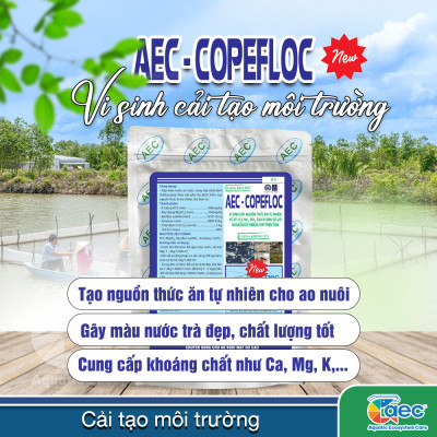 Vi sinh Copefloc New - Tạo thức ăn tự nhiên, gây màu nước đẹp cho ao nuôi