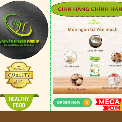 Yến Mạch Nguyên Chất Túi 400g Xuân An( Tặng gói YM 180g)