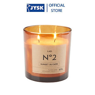 Nến thơm | JYSK Bastian | paraffin | nâu | DK10xC10cm