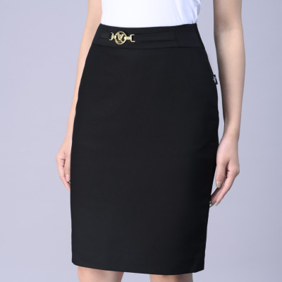 Chân Váy Bút Chì Phối Phụ Kiện Luperi LFCV5119