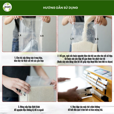 Hộp định hình gạo RB500. Chế tạo từ nhựa acrylic đặc biệt dày dặn và cứng cáp, chịu được lực tác động cao từ bên ngoài. Hàng chĩnh hãng Thái Lan