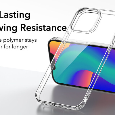 Ốp Lưng dành cho iPhone 14 Pro / 14 Pro Max/ 14/ 14 Plus/  ESR Project Zero Clear Case Trong Suốt Chống Ố Vàng - Kèm Combo Kính Cường Lực Màn Hình và Camera- Hàng Chính Hãng