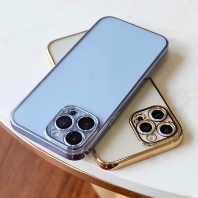 Ốp lưng dẻo trong viền màu bảo vệ camera Sulada cho iPhone 14 ProMax / 14 Pro / 14 Plus / 14 – hàng nhập khẩu