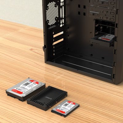 Khay Đựng Ổ Cứng ORICO 1125SS Hỗ Trợ gắn SSD/HDD 2.5" vào khay 3.5" trên PC - Hàng chính hãng 