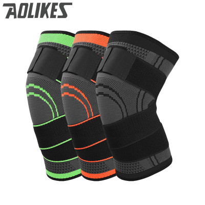 Bộ băng bảo vệ đầu gối AOLIKES A-7720 thiết kế thoáng khí ôm chân breathable sport knee support