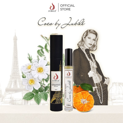Coco by Jubilé - Tinh dầu nước hoa Pháp nữ Dạng lăn 12ml Thơm Lâu, Sang Trọng, Quyến Rũ