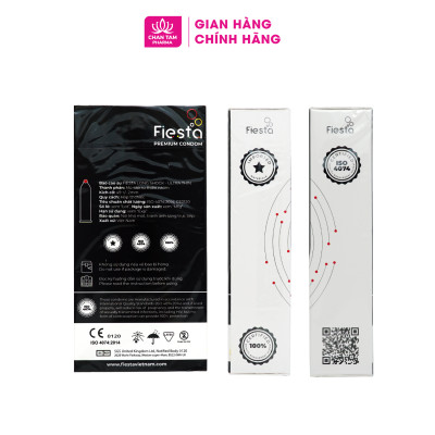 [Chính Hãng] Bao Cao Su Fiesta Long Shock UltraThin Hộp 12 cái - Siêu Mỏng, Siêu Lâu