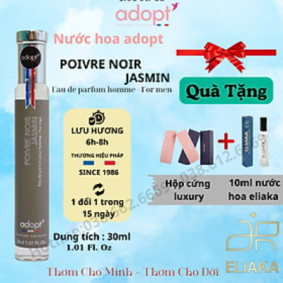 Nước hoa chính hãng,nước hoa adopt Poivre Noir Jasmin hương thơm ấm áp phong cách trẻ trung nam tính dung tích 30ml