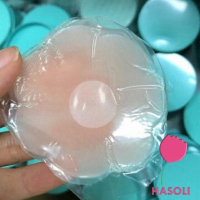 Miếng Dán Ngực Silicon Cao Cấp Hộp 5 Đôi Loại Có Nhũ Che Đầu Ti (Hộp Sắt)