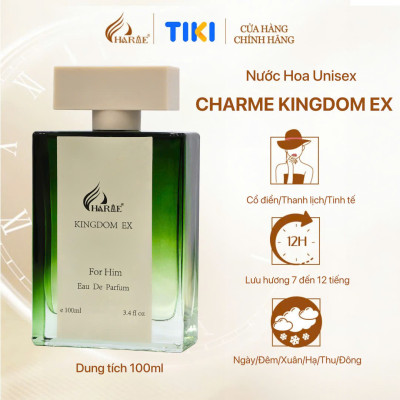 Nước Hoa Unisex CHARME KINGDOM EX 100ml Lưu Hương Lâu Phong Cách Cá Tính, Gợi Cảm, Nổi Bật Chính Hãng