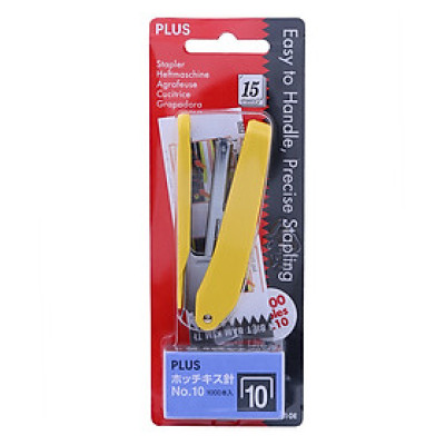 Bấm Kim Số 10 Plus Kèm 2 Hộp Kim (Vàng)