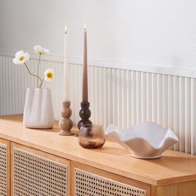 Chân nến | JYSK Andreas | gốm dolomite | nhiều màu | DK7xC13cm