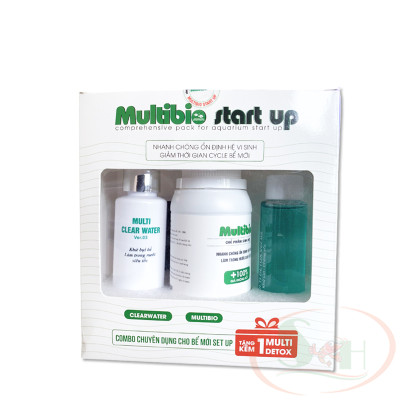 Bộ khởi tạo Multibio Start Up setup bể vi sinh khử độc làm trong detox nước bể cá tép thủy sinh