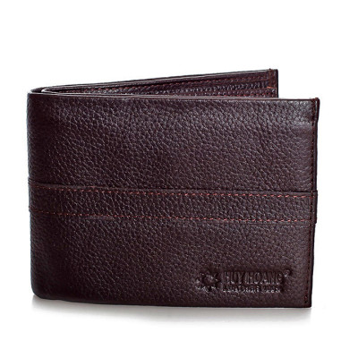 Bóp nam Huy Hoàng sọc ngang màu da, đen, nâu HJ2131-32-33