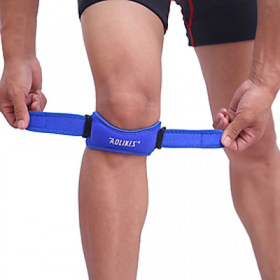 Đai Miếng Đệm Đầu Gối Hỗ Trợ Bảo vệ Xương Bánh Chè, Giảm Đau Cho Khớp Gối Sport Damping Patella Belt AOLIKES YE-7919