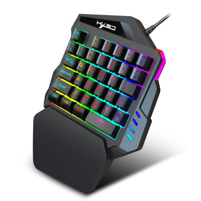 35 Phím Bàn phím chơi game HXSJ V100 Mini  có dây USB thay thế cho PUBG LOL CS Gamer