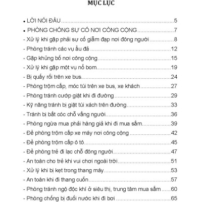 Phòng Tránh Tai Nạn Nơi Công Cộng - Vietnambook