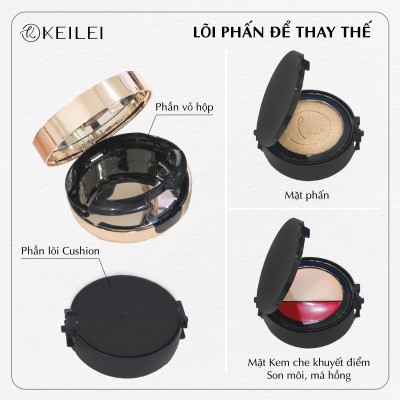 [ COMBO 1 Cushion + 2 Lõi cushion] Phấn nước đa năng 3trong1 KEILEI - 3 in 1 radiance cushion KEILEI