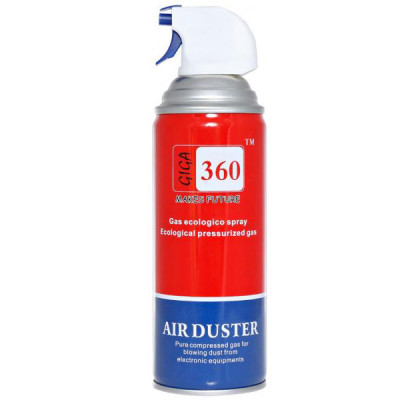 Bình Xịt Bụi Khí Nén Air Duster Vệ Sinh Máy Tính Laptop  Chai màu đỏ DRU - Hàng Chính Hãng