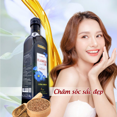 Dầu hạt lanh ép lạnh bền nhiệt DAHALA 500 ml, Giaù Omega 3,6,9