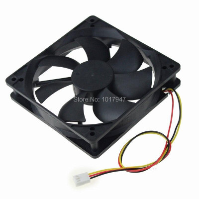 1 Bộ Quạt Tản Nhiệt Không Chổi Than 12v 3p 120mm 120x25mm 12025 Fg Dc