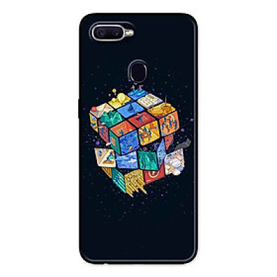Ốp Lưng in cho Realme 2 Mẫu Rubik Vũ Trụ - Hàng Chính Hãng