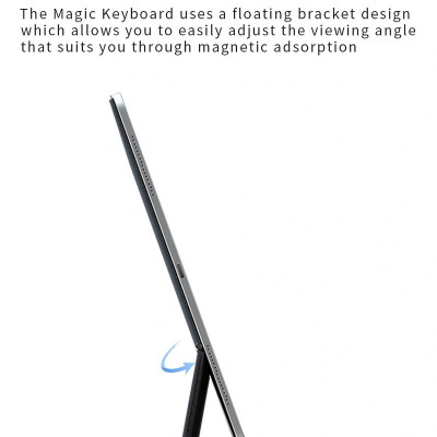 Bao bàn phím Wiwu Magic Keyboard MK002 cho iPad Pro 11 / 13 inch M4 2024 có cảm ứng nguồn hiển thị pin thời gian thực, tích hợp nam châm - Hàng chính hãng