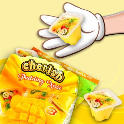 Thạch pudding Cherish vị Xoài 850g