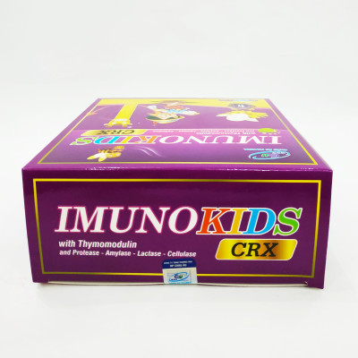 Siro Ăn Ngon Và Tăng Cường Miễn Dịch Imunokids - Giúp Trẻ Hết Biếng Ăn Và Kém Hấp Thu, Tăng Cường Cức Đề Kháng - Hộp 20 Ống Nhựa Bẻ Ngọt Thơm Dễ Uống