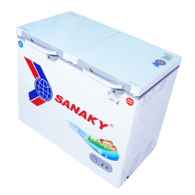 TỦ ĐÔNG MÁT SANAKY 200 LÍT VH-2599W2KD ĐỒNG (R600A) (KÍNH CƯỜNG LỰC) - HÀNG CHÍNH HÃNG
