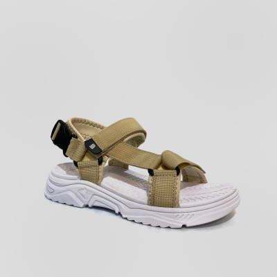  Thương hiệu: THE BILY Giày Sandal Nam The Bily Quai Chéo - Đế Trắng Lót Trắng Màu Vàng BLDTMT01