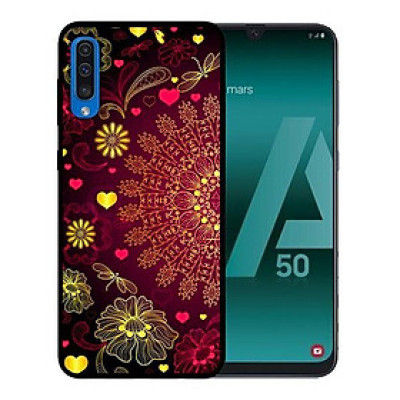 Ốp lưng cho Samsung Galaxy A50  Mandala Đỏ - Hàng chính hãng