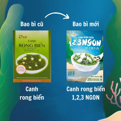Canh dưỡng sinh rong biển hộp 4 gói TÂM MINH FOODS dinh dưỡng ăn liền tiện lợi