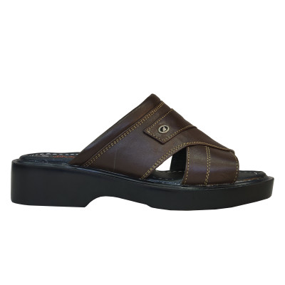 Dép Nam Quai Ngang HÀ NAM Da Bò Thật Cao Cấp DNA2132