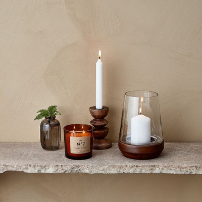 Nến thơm | JYSK Bastian | paraffin | nâu | DK10xC10cm