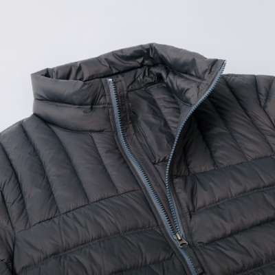 Áo khoác lông vũ màu xám chất liệu cao cấp mềm mịn chống thấm nước chống bám bẩn siêu nhẹ giữ nhiệt  ALIGRO ALGALV.22