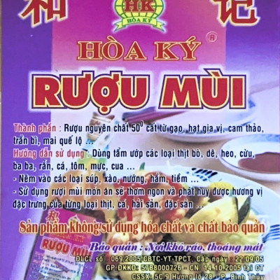 Rượu Mùi Hoà Ký 1 lít