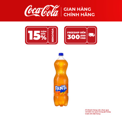 Combo 2 Chai Nước Giải Khát Có Gas Fanta Cam 1,95L/Chai Coca-Cola Official Store_TK