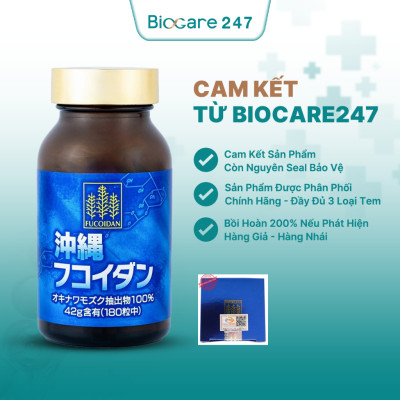 Viên Uống Kanehide Bio Fucoidan Okinawa Hộ Trợ Ức Chế Tăng Trưởng Tế Bào Ung Thư - Hộp 180 Viên